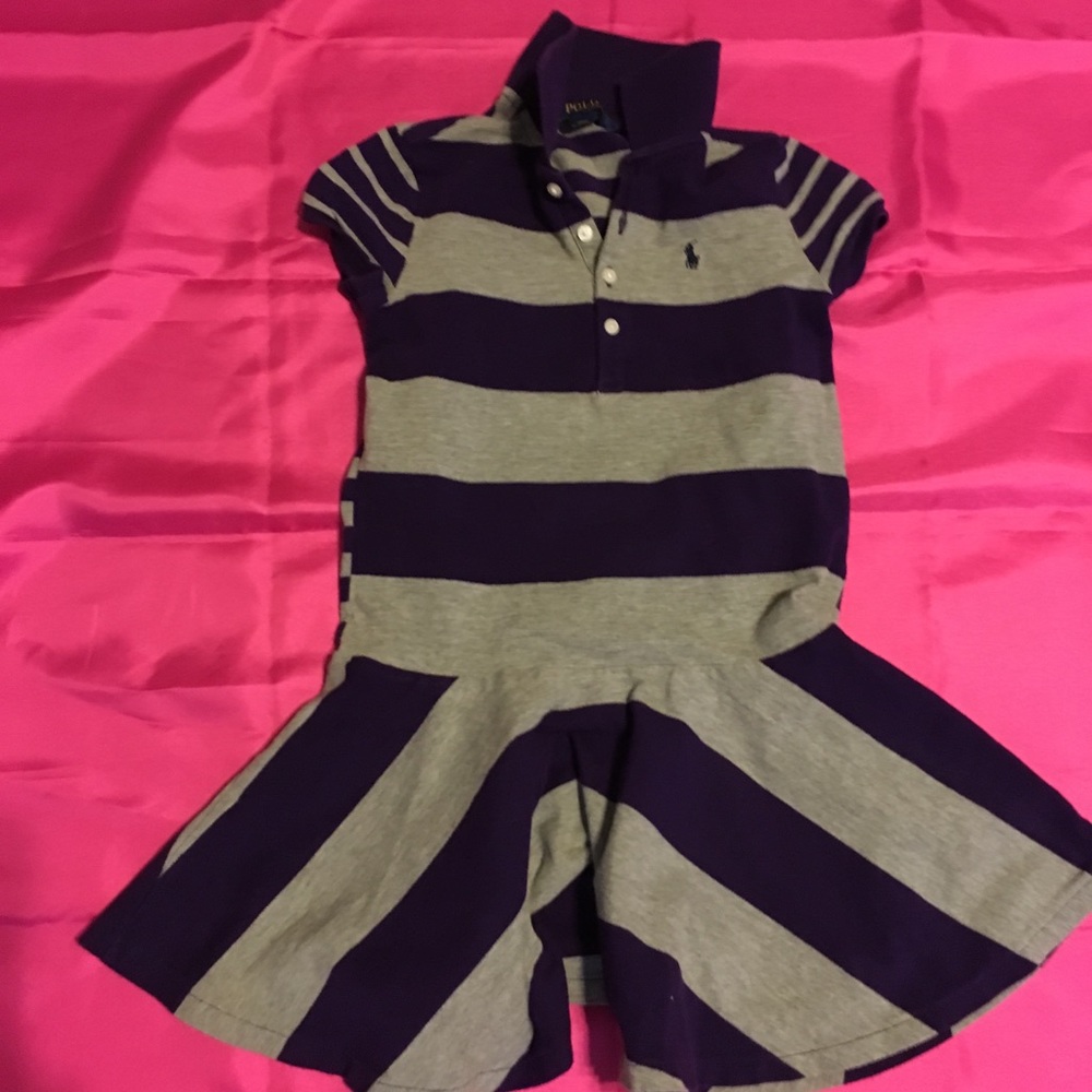 Ralph Lauren little girls short sleeve dress